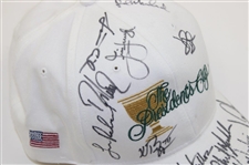 Tiger Woods & Team USA Signed 2000 President's Cup Hat JSA ALOA