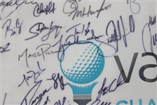 Tiger Woods, Rory & Field Signed Valspar Championship Flag JSA ALOA