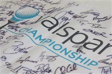 Tiger Woods, Rory & Field Signed Valspar Championship Flag JSA ALOA