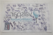 Tiger Woods, Rory & Field Signed Valspar Championship Flag JSA ALOA