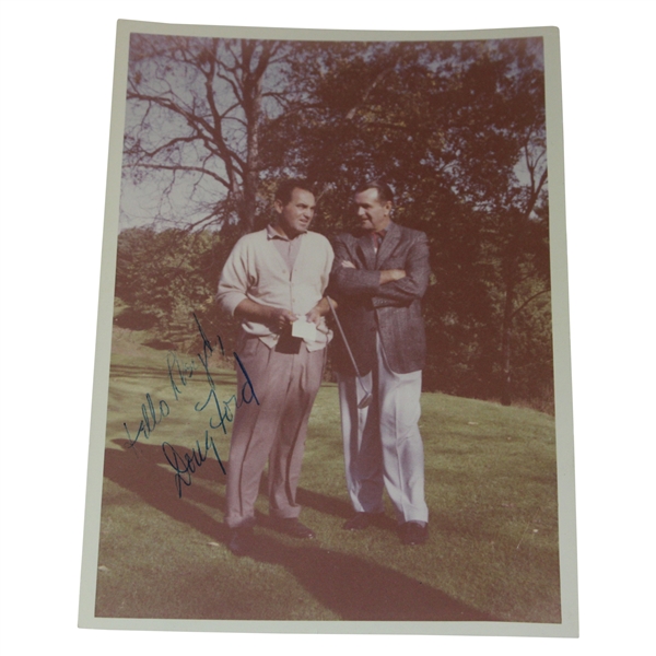Doug Ford Signed 1959 Photo with Lloyd Mangrum - Joe McKenzie Kodak Photo JSA ALOA
