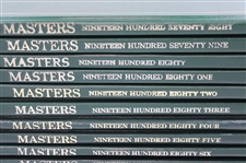 Complete 1978-2016 Run of Thirty-Eight (38) Masters Tournament Green Annual Books
