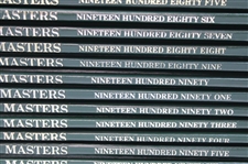 Complete 1978-2016 Run of Thirty-Eight (38) Masters Tournament Green Annual Books