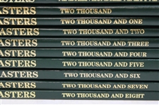 Complete 1978-2016 Run of Thirty-Eight (38) Masters Tournament Green Annual Books