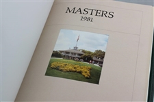 Complete 1978-2016 Run of Thirty-Eight (38) Masters Tournament Green Annual Books