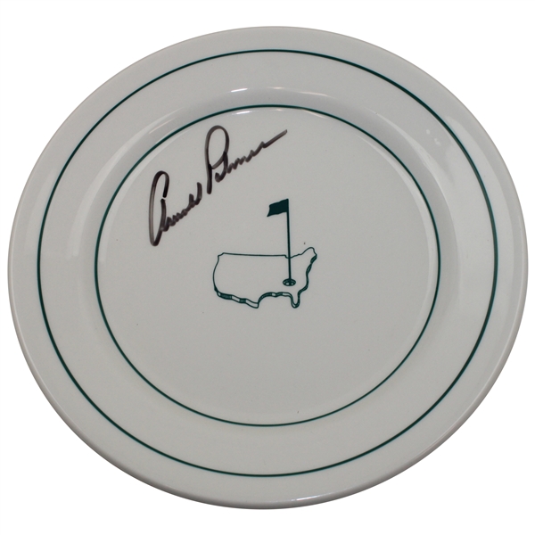 Arnold Palmer Signed Vintage Augusta National Dinner Plate JSA ALOA