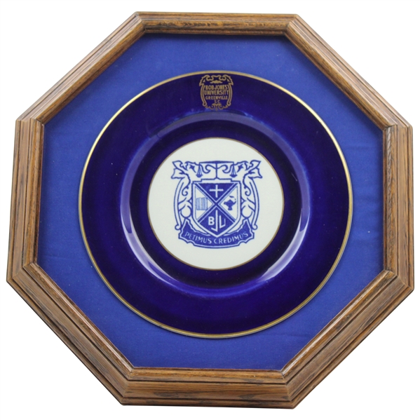 Bob Jones University China Plate