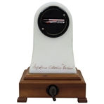 Vintage Fenton Glass Clock With Stand
