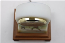 Vintage Fenton Glass Clock With Stand
