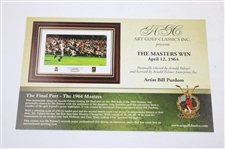 Arnold Palmer Signed Ltd Ed 39/100 '1964 The Masters Win - The Final Putt' Print JSA ALOA