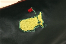 Augusta National GC Masters Exclusive Green Leather MacKenzie Golf Bag w/Headcovers, Pouch & Rain Cover