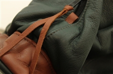 Augusta National GC Masters Exclusive Green Leather MacKenzie Golf Bag w/Headcovers, Pouch & Rain Cover