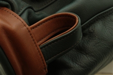 Augusta National GC Masters Exclusive Green Leather MacKenzie Golf Bag w/Headcovers, Pouch & Rain Cover