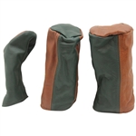 Augusta National GC Masters Exclusive Green Leather MacKenzie Golf Bag w/Headcovers, Pouch & Rain Cover