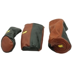 Augusta National GC Masters Exclusive Green Leather MacKenzie Golf Bag w/Headcovers, Pouch & Rain Cover