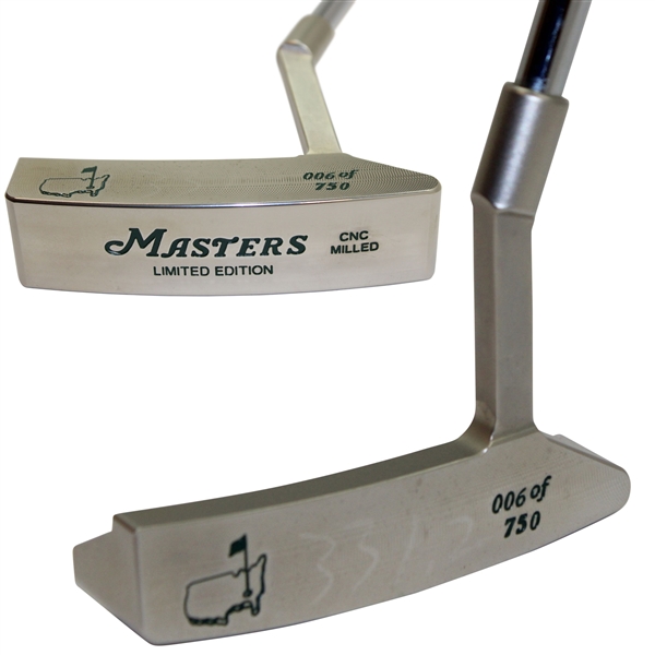 2005 Masters Tournament Ltd Ed CNC Milled Putter #006/750 in Original Box w/Headcover & COA