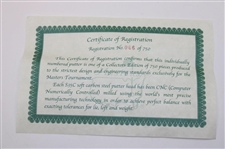 2005 Masters Tournament Ltd Ed CNC Milled Putter #006/750 in Original Box w/Headcover & COA
