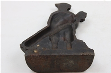 c.1975 Cast Iron Golf '7th Annual Open House' Door Stop 
