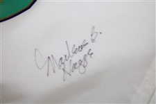 LPGA Founder Marlene Bauer Hagge Signed World Golf Hall of Fame Flag JSA ALOA