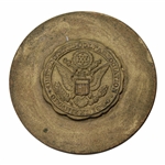 Brass USGA Logo/Seal Medallion Paperweight - USGA Originally Organized in 1894