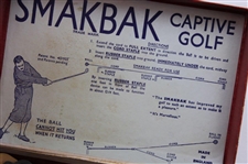 Circa 1915 Smakbak Captive Golf Practice Tool - Made in England