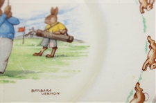 Vintage Royal Doulton Bunnykins' Ceramic Plate by Barbara Vernon