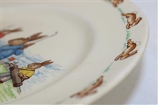 Vintage Royal Doulton Bunnykins' Ceramic Plate by Barbara Vernon