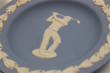 Two (2) Wedgwood 1950's Era Golfer in Relief Plates/Bowls with Raised Edge