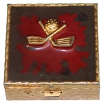 Golf Ball with Crossed Clubs Stamp Safe/Small Box
