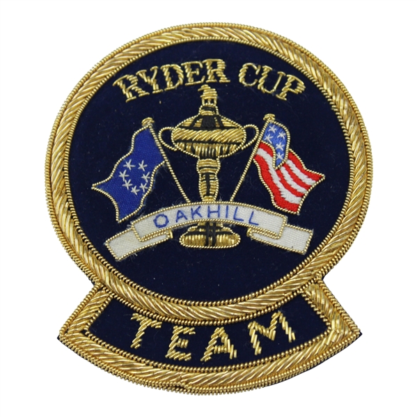1995 Ryder Cup at Oak Hill Team Bullion Blazer Commemorative Patch