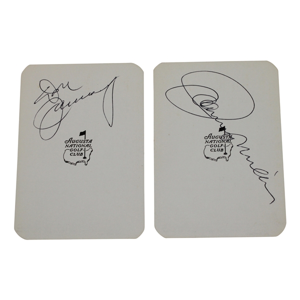 Don January & Johnny Miller Signed Augusta National Par Three Course Scorecards JSA ALOA