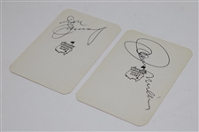 Don January & Johnny Miller Signed Augusta National Par Three Course Scorecards JSA ALOA