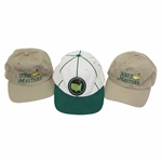 Three (3) Masters Hats Including 2000, 2002 & Green & White Logo