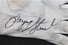 Payne Stewart Signed Personal Used Glove & Golf Ball In Shadow Box JSA ALOA