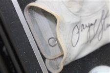 Payne Stewart Signed Personal Used Glove & Golf Ball In Shadow Box JSA ALOA