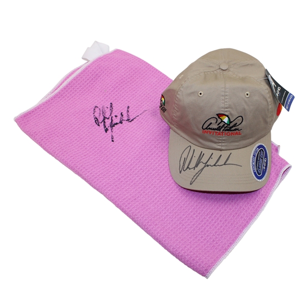 Phil Mickelson Signed Arnold Palmer Invitational Hat & Towel JSA ALOA