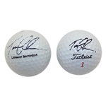 Tom Lehman Signed Worn Adidas Shoes w/Two(2) Signed Golf Balls (2012 Schwab Cup) JSA ALOA