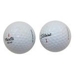 Tom Lehman Signed Worn Adidas Shoes w/Two(2) Signed Golf Balls (2012 Schwab Cup) JSA ALOA