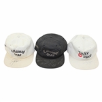 Nicklaus, Casper, Brewer, HOF Gifford & Others Signed Callaway & Taylormade Golf Hats JSA ALOA
