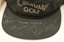 Nicklaus, Casper, Brewer, HOF Gifford & Others Signed Callaway & Taylormade Golf Hats JSA ALOA