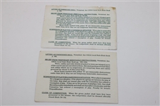 Lot of Augusta National Ball markers, Pencils, Local Rules, Scorecards & Employee Pass