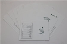 Lot of Augusta National Ball markers, Pencils, Local Rules, Scorecards & Employee Pass