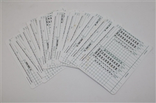 Lot of Augusta National Ball markers, Pencils, Local Rules, Scorecards & Employee Pass