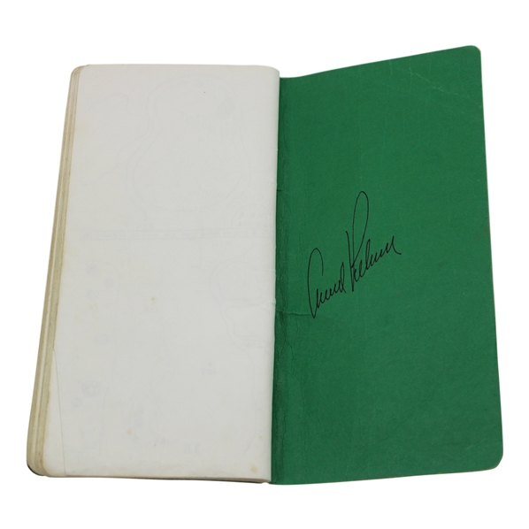 Arnold Palmer Signed Masters Tournament Yardage Book JSA ALOA