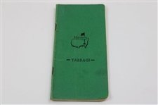 Arnold Palmer Signed Masters Tournament Yardage Book JSA ALOA
