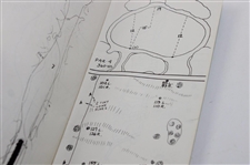 Arnold Palmer Signed Masters Tournament Yardage Book JSA ALOA