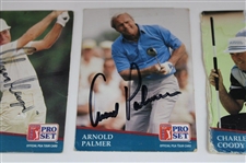 Player, Palmer & Coody Signed 1992 PGA Tour Pro Set Golf Cards JSA ALOA