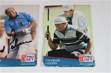 Player, Palmer & Coody Signed 1992 PGA Tour Pro Set Golf Cards JSA ALOA