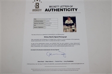 Mickey Mantle Signed 8x10 Photo BAS #AD69392