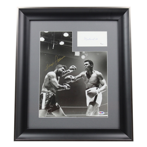Floyd/Ali Signed Photo/Cut - Framed Dual JSA & PSA/DNA Authentication